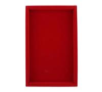 WUYXTO Bandeja Joyas Caja organizadora de Almacenamiento for Hombres, Mujeres y niñas, Soporte for Anillos, Pendientes, 2 uds.(Red)