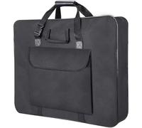 WUYXTO Estuche de poliéster Plegable de la Bolsa de Asas portátil de la Cartera del Arte con los Bolsos del Almacenamiento del Tenedor del Bolsillo para Obras De Arte