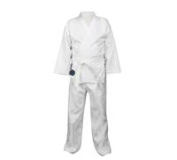 WUYXTO Kimono Jiu Jitsu Trajes de Judo for Adultos, Uniforme de Karate, Traje de Taekwondo, Kick Boxing, Ropa de Entrenamiento de Artes Marciales, Dobok de algodón y poliéster para Hombres(140cm S)
