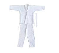 WUYXTO Kimono Jiu Jitsu Trajes de Judo, Ropa de Karate, Ropa de Judo for Adultos, Entrenamiento de competición, Tela de algodón, Traje de Karate de Taekwondo Transpirable para Hombres(White,180)