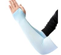 WUYXTO Manguitos Protección Solar 3 Pares de Mangas Protectoras for Brazos de Ciclismo, protección Solar, universales, Transpirables, Muy elásticas, for Hielo para Brazos(Blue)