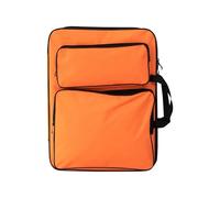 WUYXTO Mochila Multifuncional for portafolio de Artistas, Bolso de Hombro, Bolsa de Dibujo de Viaje, Mochila Impermeable for bocetos de Arte para Obras De Arte(Orange)