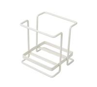 WUYXTO Portavasos de papel moderno con doble ranura, encimera Metal sólido, estante almacenamiento vasos plástico, organizador, suministros for el hogar, 2 uds Para Cafetería(White Unilateral)