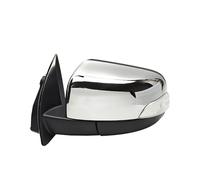 WuYyyyy Espejo retrovisor de automóvil,para Ford Everest 2015 2016 2017 2018 2019 2020 2021 2022 Carcasa de Espejo retrovisor de automóvil Piezas de automóvil.,A-Silver-Left-12 Wires
