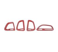 WuYyyyy para Dodge Challenger 2015 2016 2017 2018 2019 2020 2021 2022 Interior del Coche Consola Central Película Protectora de Película antiarañazos.,B-Red Carbon Fiber Look