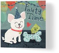 Wuzci Pawty Time - Tarjeta de felicitación de cumpleaños