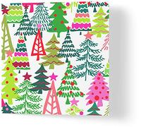 Wuzci Tarjeta de felicitación de árboles de Navidad