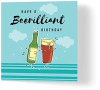 Wuzci Tarjeta de felicitación de cumpleaños con texto en inglés Have A Beer