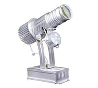 WUZHENG GOBO Light Logo Proyector Light 25W LED GOBO Projector Advertising Logo Light para Tienda Wedding Event Advertising,Silver,Indoor