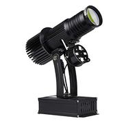 WUZHENG GOBO Light Logo Proyector Light 25W LED GOBO Projector Advertising Logo Light para Tienda Wedding Event Advertising,Black,Indoor
