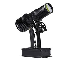 WUZHENG GOBO Light Logo Proyector Light 25W LED GOBO Projector Advertising Logo Light para Tienda Wedding Event Advertising,Black,Indoor