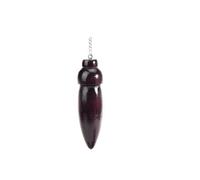 WUZIA Péndulo de madera natural con colgante de Reiki para adivinación y radiestesia egipcia para curación espiritual y adivinación, Madera