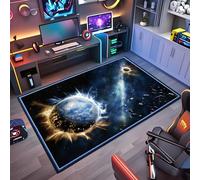 Wuzqju Alfombrilla para Silla de Gaming Oficina Protector de Suelo 90 x 140 cm Antideslizante Protector Suelo Silla Ruedas Alfombra de Suelo Alfombra para sillas de Gaming para Suelos Duros Parqué