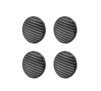 WUZUTU 4 tapacubos para llantas, ID 69 mm OD 56 mm, universales, tapacubos para coche de ABS, decoración de alta calidad, fácil instalación (fibra de carbono negro)