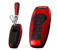 WUZUTU Carcasa de protección completa compatible con BYD Han Ev Tang Dm Qin Plus Song Pro Max Yuan Generation Atto3 Hebilla E-Seed GT Premium TPU Buena Bolsa protectora para llaves con llavero, color