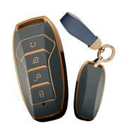 WUZUTU Carcasa de protección completa de TPU de alta calidad compatible con BYD Han Ev Tang Dm Qin Plus Song Pro Max Yuan Generation Atto3 Hebilla E-Seed GT Bolsa de llaves de superficie suave y lisa