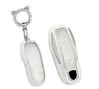 WUZUTU Durable Auto Accessories - Funda para llave de coche compatible con Porsche Macan Cayenne 911 918 958 996 997 Boxster Cayman Panamera Old Style Keyless TPU Key Case Key Fob Ring 4 Buttons-B