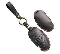 WUZUTU Funda de cuero para llavero de coche compatible con Hyundai Ioniq 5 6 Grandeur GN7 Kona Elantra Santa Fe Santa Cruz Tucson 2024 2025, a prueba de caídas, buena protección, carcasa para llave