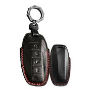 WUZUTU Funda de cuero vacuno para llavero inteligente de coche compatible con BYD Han Ev Tang Dm Qin Plus Song Pro Max Yuan Generation Atto3 Hebilla E-Seed GT Accesorios duraderos para coche Llavero
