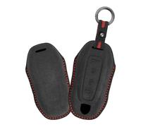 WUZUTU Funda de piel con protección de 360 grados para llave de coche, compatible con Porsche Macan EV Macan 4 2024 2025, a prueba de polvo, resistente a los arañazos, duradero, protector de llave, 4