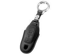WUZUTU Funda de piel para llave de coche compatible con Porsche Macan Cayenne Panamera 911 918 Boxster Cayman 718 958 996 997 GT3 944 estilo antiguo protector de llave inteligente con 3 botones, color
