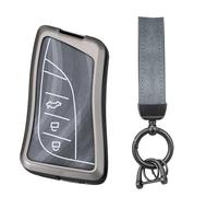 WUZUTU Funda de piel para llave de coche con marco de metal compatible con Lexus ES is US LS LC NX RX LX GX UX TX Series ES200 ES300h ES250 ES350 ES260 GX460 RX350 UX200 2018-2025 - Carcasa de piel