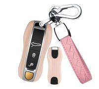 WUZUTU Funda de plástico ABS de protección completa para llave de coche, compatible con Porsche Macan Cayenne Panamera 911 918 Boxster Cayman 718 958 996 997 GT3 944 Durable Key Box 3/4 botones, color