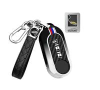 WUZUTU Funda de silicona brillante para llave de coche compatible con Fiat Ducato 500 500L 500X 2019 Brava Fiorino Panda Scudo Sedici Stilo Linea 2016 2017 carcasa protectora de metal llavero 3