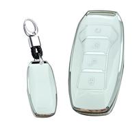 WUZUTU Funda de TPU para llave de coche compatible con BYD Han Ev Tang Dm Qin Plus Song Pro Max Yuan Generation Atto3 Hebilla E-Seed GT impermeable accesorios de coche soporte para llaves-B blanco