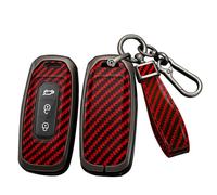 WUZUTU Funda para llave de coche con control remoto inteligente compatible con Ford Territory EV Titanium Taurus Kuga 2020-2025 Equator EcoBoost 2017-2021 Zine Alloy All Around Protection Key Cover
