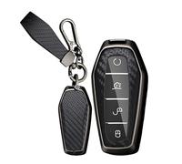 WUZUTU Funda para llave de coche con textura a cuadros, compatible con BYD Seal U Atto 3 evo Shark 6 Dolphin Mini Atto 1 Sealion 5 DM-i Tang mando a distancia cubierta protectora protectora accesorios