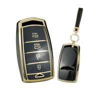 WUZUTU - Funda para llave de coche inteligente sin llave, compatible con Genesis G70 G80 G90 EQ900 2017 2018 2019 2020 TPU Funda impermeable para llave de vehículo, accesorios para coche, llavero, 4