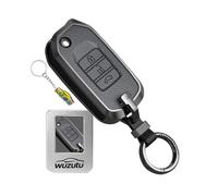 WUZUTU Funda para llave plegable con metal compatible con Honda Jazz Cross Accord Insight Odyssey Civic City 2017 2018 piel funda protectora para llaves accesorios funda 3 botones gris claro