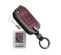 WUZUTU Funda para llave plegable con metal compatible con Honda Jazz Cross Accord Insight Odyssey Civic City 2017 2018 Funda de piel para llave Accesorios Estuche 3 botones Rojo