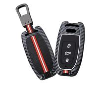 WUZUTU Funda para llavero de aleación de zinc compatible con Audi A4, A5, A6, B6, B7, B8, A7, A8, Q5, Q7, R8, TT, S5, S6, S7, S8, A8L, SQ5, accesorios para automóvil, protección completa, funda para