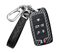 WUZUTU Funda para mando a distancia para llave de coche para Range Rover Evoque Vogue Discovery 5 Sport 2018-2023 para Jaguar F I-Pace, marco de metal iluminado de silicona cubierta para llave, bolsa