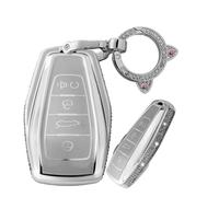 WUZUTU Funda protectora para llave de coche de TPU con engaste de diamante, compatible con Geely Geometry C Emgrand X6 X7 EX7 2024 Kulrey Okavango Global Hawk GX7 UV NL3 GC9, accesorios de coche
