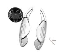 WUZUTU Palanca de cambio de volante de aluminio compatible con Land Rover Evoque Discovery Sport para Jaguar XF XE XJ Car Accessories Steering Wheel Shifter Extension Shift Paddles Plata