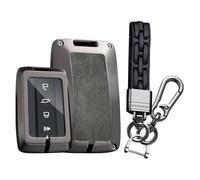 WUZUTU Práctica funda de cuero para llavero inteligente de coche, compatible con Great Wall GWM WEY Tank 300 400 500 700 Tank300 Tank500 Metal Durable Key Bag Llavero Llavero 4 Botones-C Gris