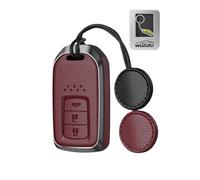 WUZUTU Schlüsselbox Schlüsselhülle Schlüsselanhänger Schlüssel Schutz Etui Kompatibel mit Honda Odyssey Fit City Jazz XR-Z Vezel HRV CRV EX Grace Spirior Ridgeline Schlüsseletui 3 Tasten B-Schwarz