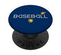 WV Travel Equipo de béisbol Mountain State West Virginia Deportes PopSockets PopGrip Adhesivo