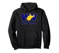 WV West Virginia Mountain State Código de Esquema 304 Estilo Art Sudadera con Capucha