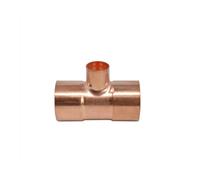 WVAIUPIX 1/10.2 cm 3/20.3 cm 1/5.1 cm 8 10 14 15 16 mm ID 99.9% cobre extremo de soldadura reductora Tee 3 maneras de fontanería para aire acondicionado (9.52 mm x 6.35 mm x 9.52 mm)