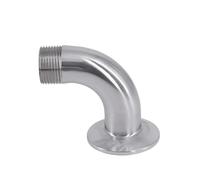 WVAIUPIX 1/5.1 cm 3/10.2 cm 2.5 cm 1-1/10.2 cm 5.1 cm BSPT macho x 3.8 cm 5.1 cm 6.3 cm Tri Clamp 90 Degree Elbow SUS304 Fitting Homebrew (DN20 K50.5mm)