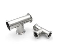 WVAIUPIX 1 pieza de vacío igual T de 3 vías KF16 KF25 KF40 KF50 304 montaje de tubería de acero inoxidable triple brida (KF50)