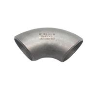 WVAIUPIX 42 45 48 51 57 60 76 89 mm, 1-3/4 pulgadas, 2-1/4 pulgadas, 2.5 pulgadas, 3 pulgadas, OD 304, acero inoxidable 304, codo de 90 grados, accesorio de tubería soldado a tope (51 x 4 mm)
