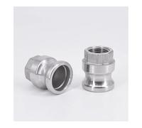 WVAIUPIX Acoplamiento de desconexión rápida Camlock hembra de 1/2 pulgada BSPT hembra x tipo A, ranura de leva 304 Stianless para bombas de manguera de 3/4 pulgadas, 1 pulgada, 2 pulgadas (316, A_2-1
