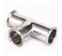 WVAIUPIX Fit Tube O/D 32 mm Tri Clamp 3.8 cm Ferrule Tee 304 Conector de tubería de acero inoxidable