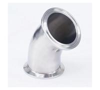 WVAIUPIX Fit Tube O.D - Abrazadera triple de 51 mm, casquillo de 5 cm, diámetro exterior de 64 mm, acero inoxidable 304, codo de 45 grados