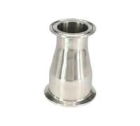 WVAIUPIX Fit Tube O.D Reduce 51mm-32mm Tri Clamp 5.1 cm-3.8 cm 304 Virola de acero inoxidable Reductor concéntrico de montaje de tubería
